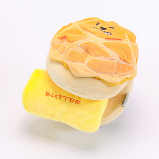 Woof² Buttered Pineapple Bun Nose-work Soft Plush Dog Toy