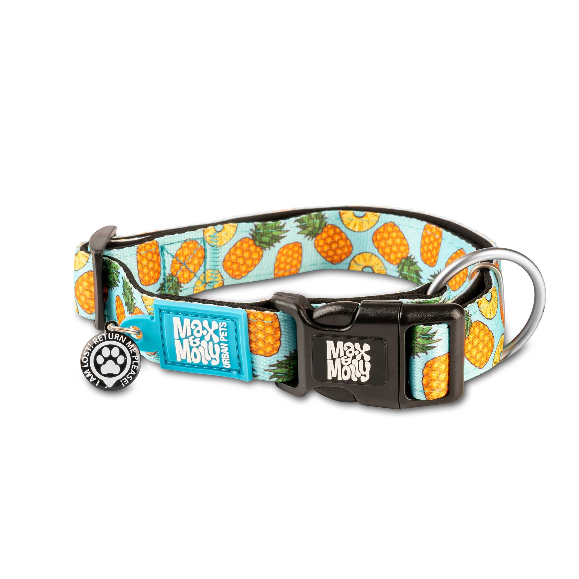 Max &amp; Molly - Sweet Pineapple Smart ID Collar - Henlo Pets