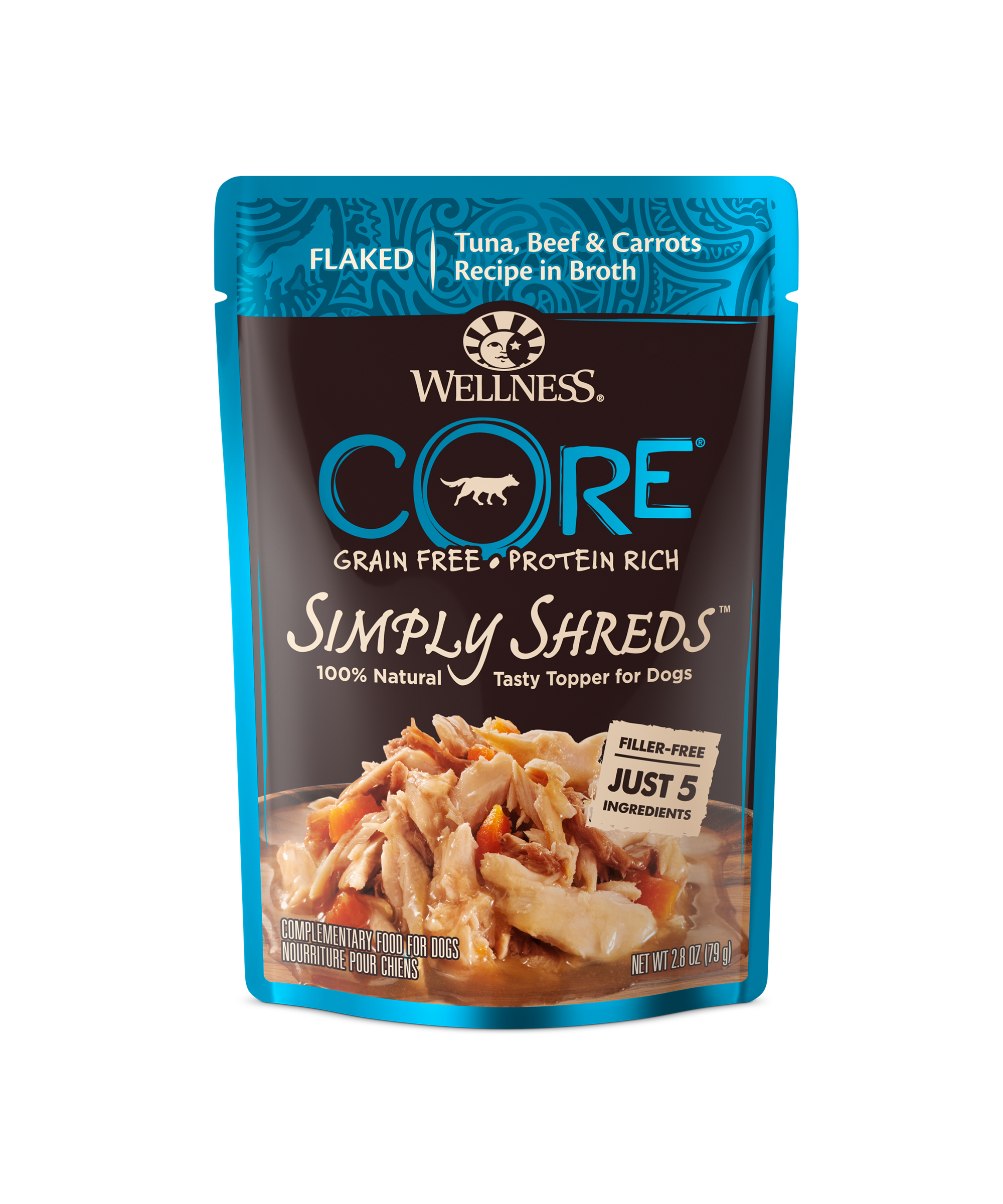 Wellness® CORE® Simply Shreds Tuna, Beef & Carrot Topper - Henlo Pets
