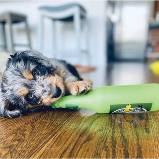 Tuffy Silly Squeaker Beer Bottle Heinie Sniffen Dog Toy | Henlo Pets