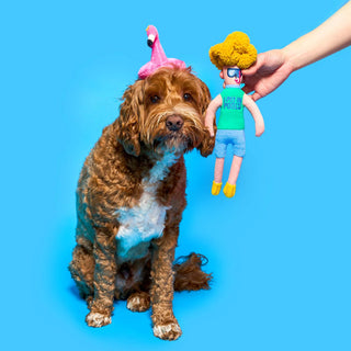 the furryfolks Flamingo Hooman Nose Work Dog Toy - Henlo Pets