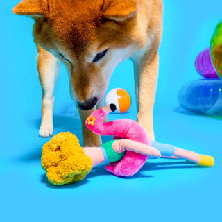 the furryfolks Flamingo Hooman Nose Work Dog Toy - Henlo Pets