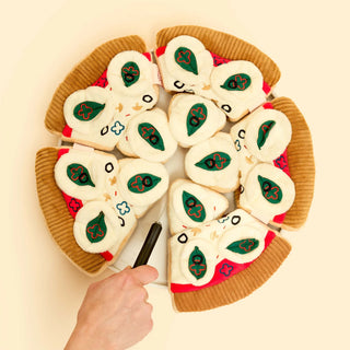the furryfolks Pizza Nosework Dog Toy - Henlo Pets