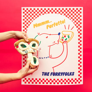 the furryfolks Pizza Nosework Dog Toy - Henlo Pets