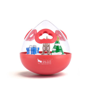 P.L.A.Y. Holiday Wobble Ball 2.0 Enrichment Christmas Edition Dog Toy | Henlo Pets