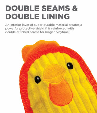 Outward Hound Invincibles Chicky Durable Squeaker Dog Toy - Henlo Pets