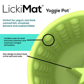 LickiMat Yoggie Pot Slow Feeder Bowl for Dogs - Henlo Pets