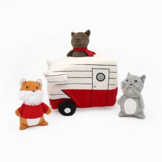 Zippy Burrow Retro Camper Interactive Dog Toy