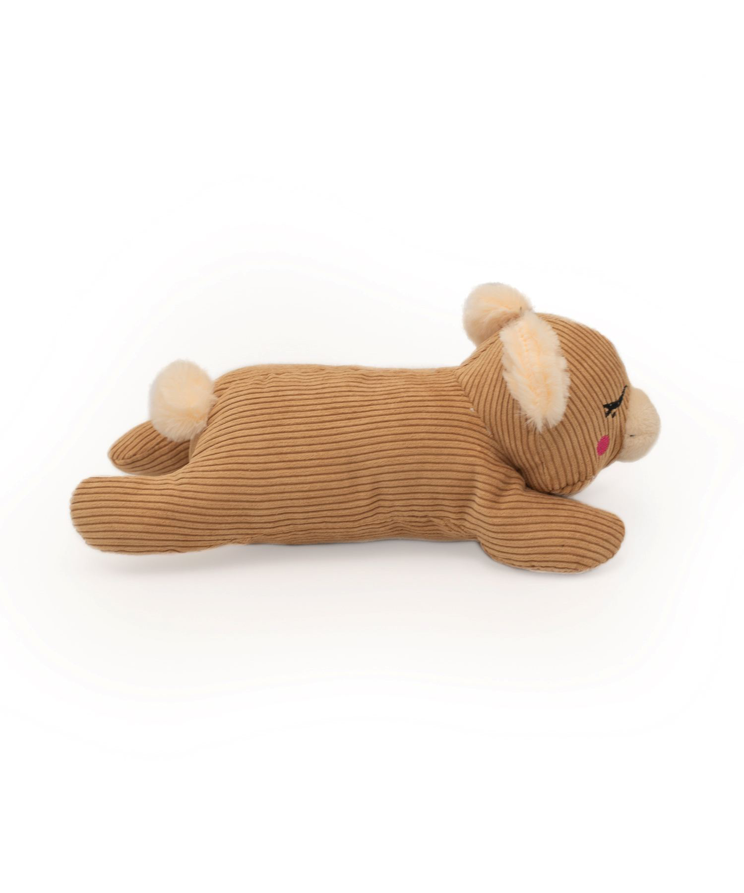 Zippy Paws Snooziez - Bear Silent Squeaker Plush Dog Toy