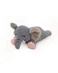Zippy Paws Snooziez - Elephant Silent Squeaker Plush Dog Toy