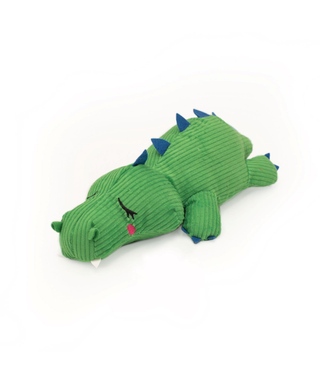 Zippy Paws Snooziez - Alligator Silent Squeaker Plush Dog Toy - Henlo Pets