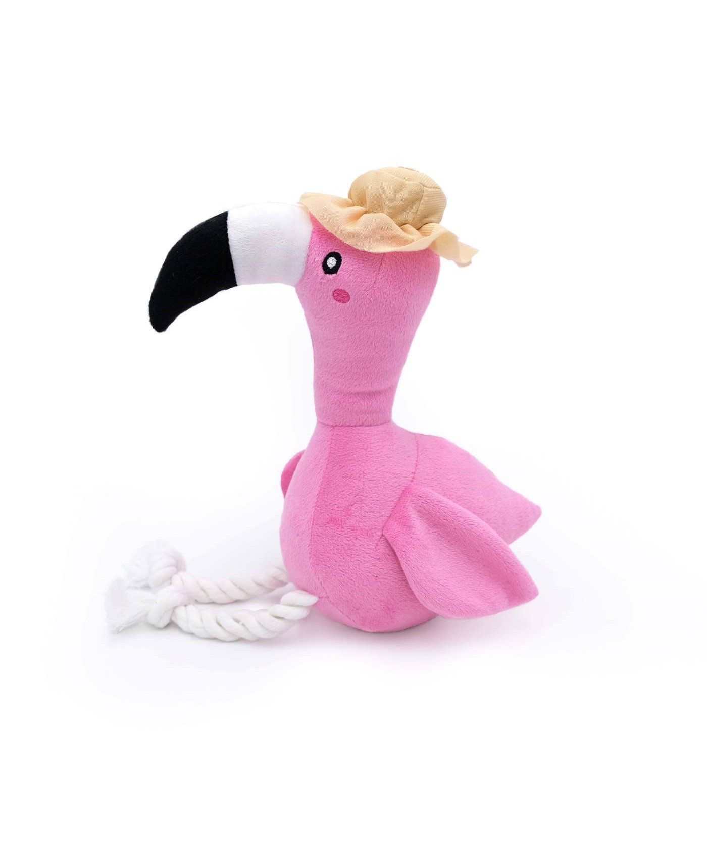 Zippy Paws - Freya the Flamingo Plush Rope Dog Toy