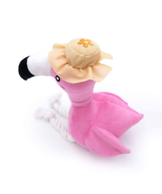 Zippy Paws - Freya the Flamingo Plush Rope Dog Toy - Henlo Pets