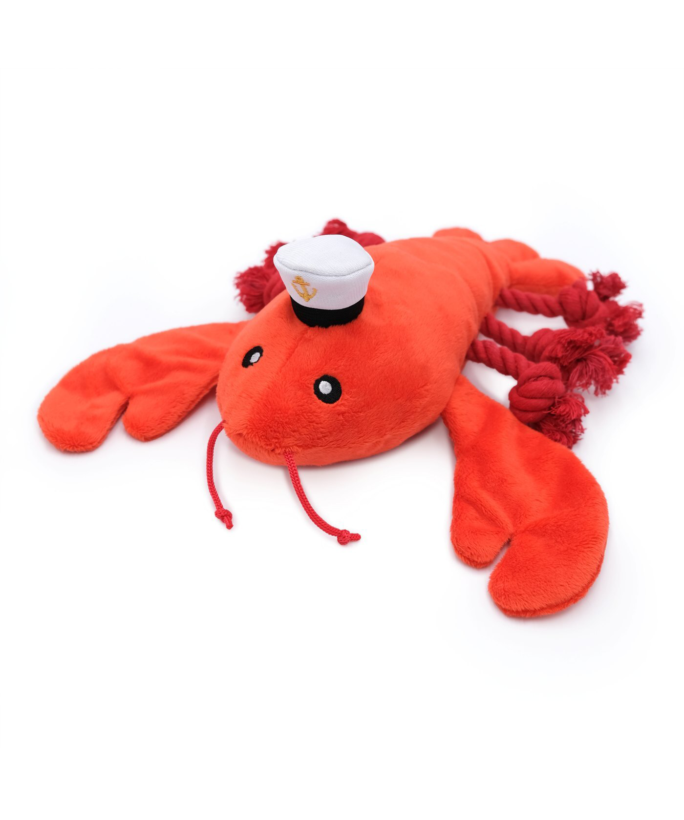 Playful Pal Plush Squeaker Rope Dog Toy - Luca the Lobster