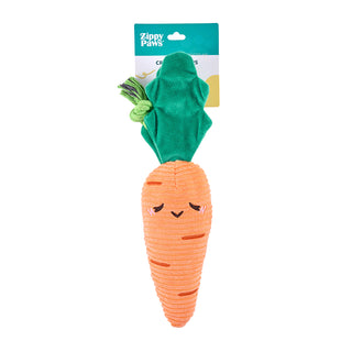 Zippy Paws Crinkle Crops Carrot Plush Dog Toy | Henlo Pets