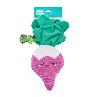 Zippy Paws Crinkle Crops Radish Plush Dog Toy | Henlo Pets
