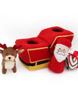 Zippy Paws Holiday Burrow Santa's Sleigh Dog Toy - Henlo Pets