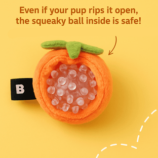 Bite Me Vegetable Ball Plush Dog Toy