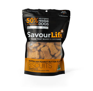 SavourLife - Peanut Butter Flavour Biscuits 500g - Henlo Pets