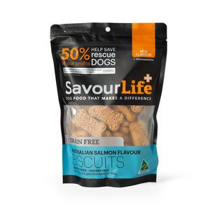 SavourLife Australian Grain Free Salmon Flavour Biscuits 425g
