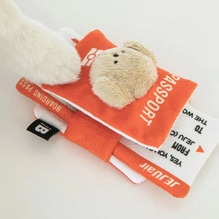 Jeju Airline x Bite Me - Passport and Boarding Pass Nose Work Toy - Henlo Pets