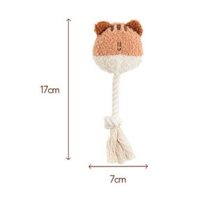 Bite Me BonBon Furry Friends Rope Tug Dog Toy