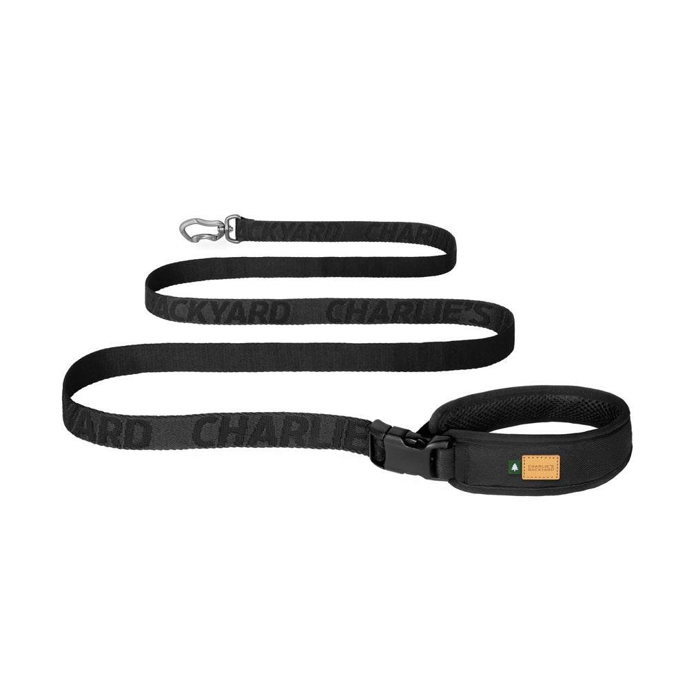 Charlie&#39;s Backyard - Town Cordura® Leash Black - Henlo Pets