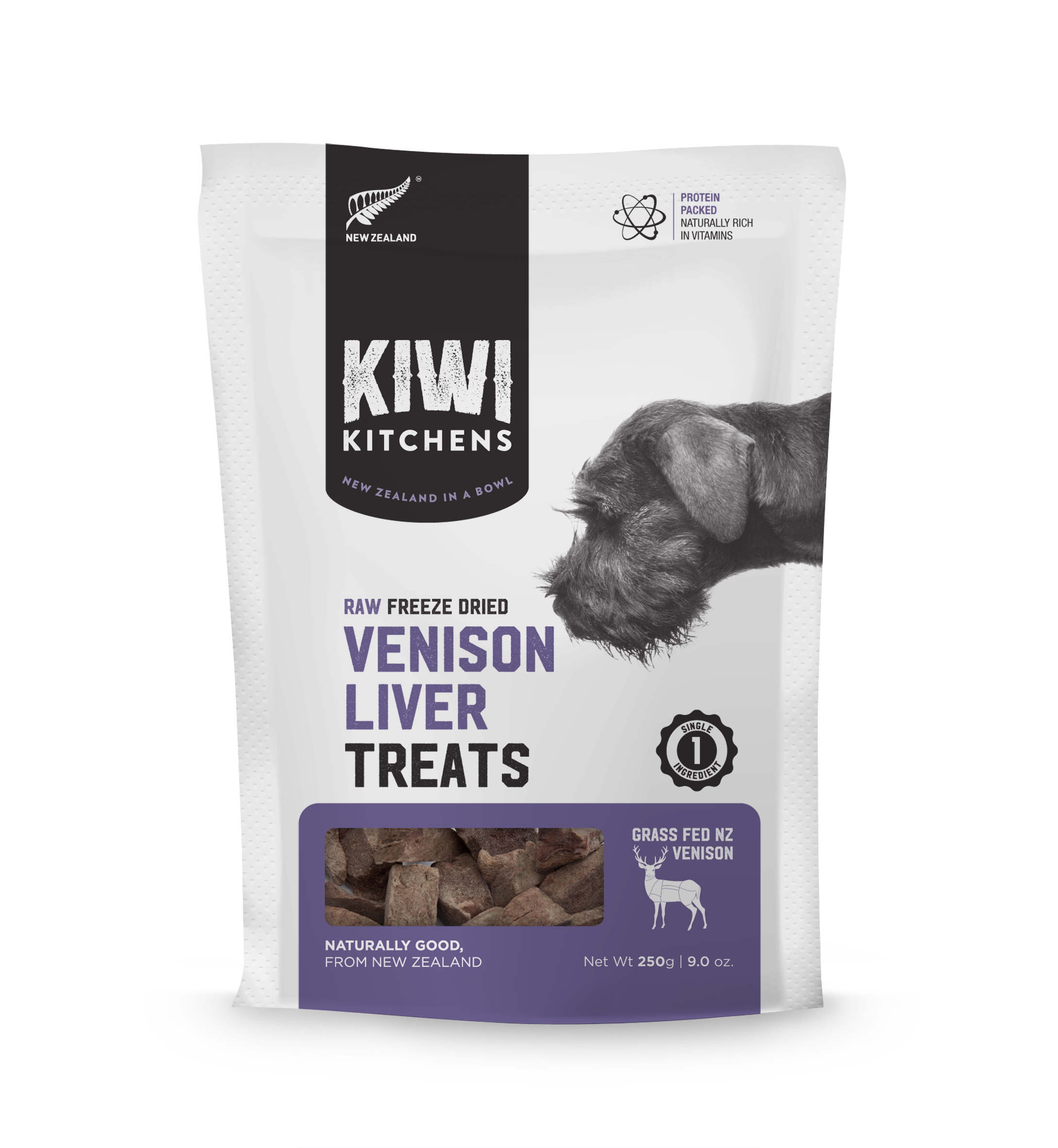 Kiwi Kitchens Freeze Dried Venison Liver Treat 250g