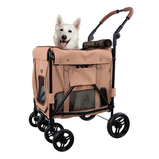 Ibiyaya Pet Wagon for dogs up to 25kg - Dirty Peach - Henlo Pets