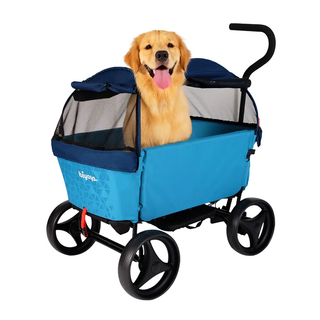 Ibiyaya Noah All Around Pet Beach Wagon up to 50kg - Pacific Blue - Henlo Pets