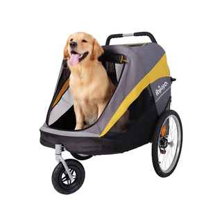 Ibiyaya Heavy Duty Bike Trailer/Jogger Foldable Stroller - Large Pet - Henlo Pets