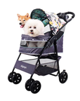 Ibiyaya Cloud 9 4-Wheel Foldable Pet Stroller - Mint Green - Henlo Pets