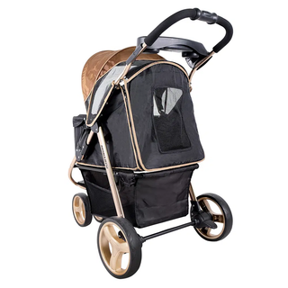 Ibiyaya Monarch Premium Aluminum Alloy Pet Stroller - Luxury Gold - Henlo Pets