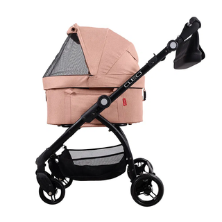 Ibiyaya CLEO Car Seat Travel Function Pet Stroller - Coral Pink - Henlo Pets