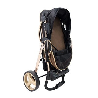 Ibiyaya Monarch Premium Aluminum Alloy Pet Stroller - Luxury Gold - Henlo Pets