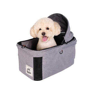 Ibiyaya 3-in-1 Travois Detachable Carrier Pet Stroller for Small to Medium Pets - Nimbus Grey - Henlo Pets