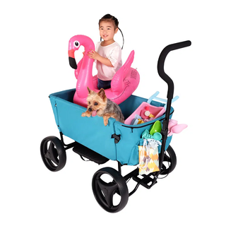 Ibiyaya Noah All Around Pet Beach Wagon up to 50kg - Pacific Blue - Henlo Pets