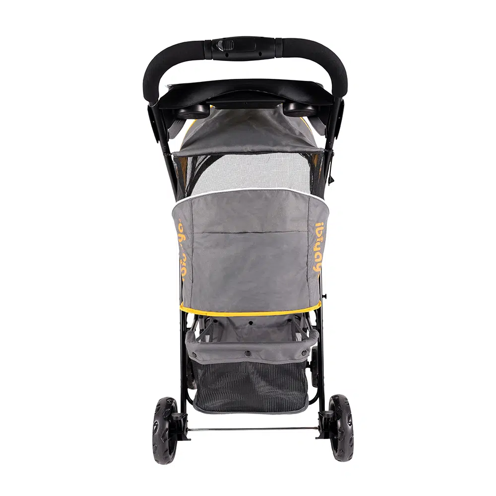 Ibiyaya Cloud 9 4-Wheel Foldable Pet Stroller - Mustard Yellow - Henlo Pets