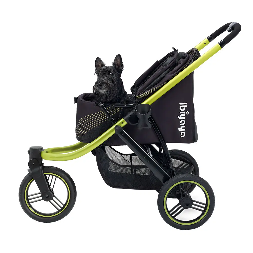 Ibiyaya The Beast Running/Hiking Jogging Pet Stroller - Jet Black - Henlo Pets