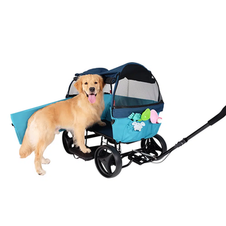 Ibiyaya Noah All Around Pet Beach Wagon up to 50kg - Pacific Blue - Henlo Pets