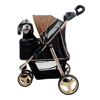 Ibiyaya Monarch Premium Aluminum Alloy Pet Stroller - Luxury Gold - Henlo Pets