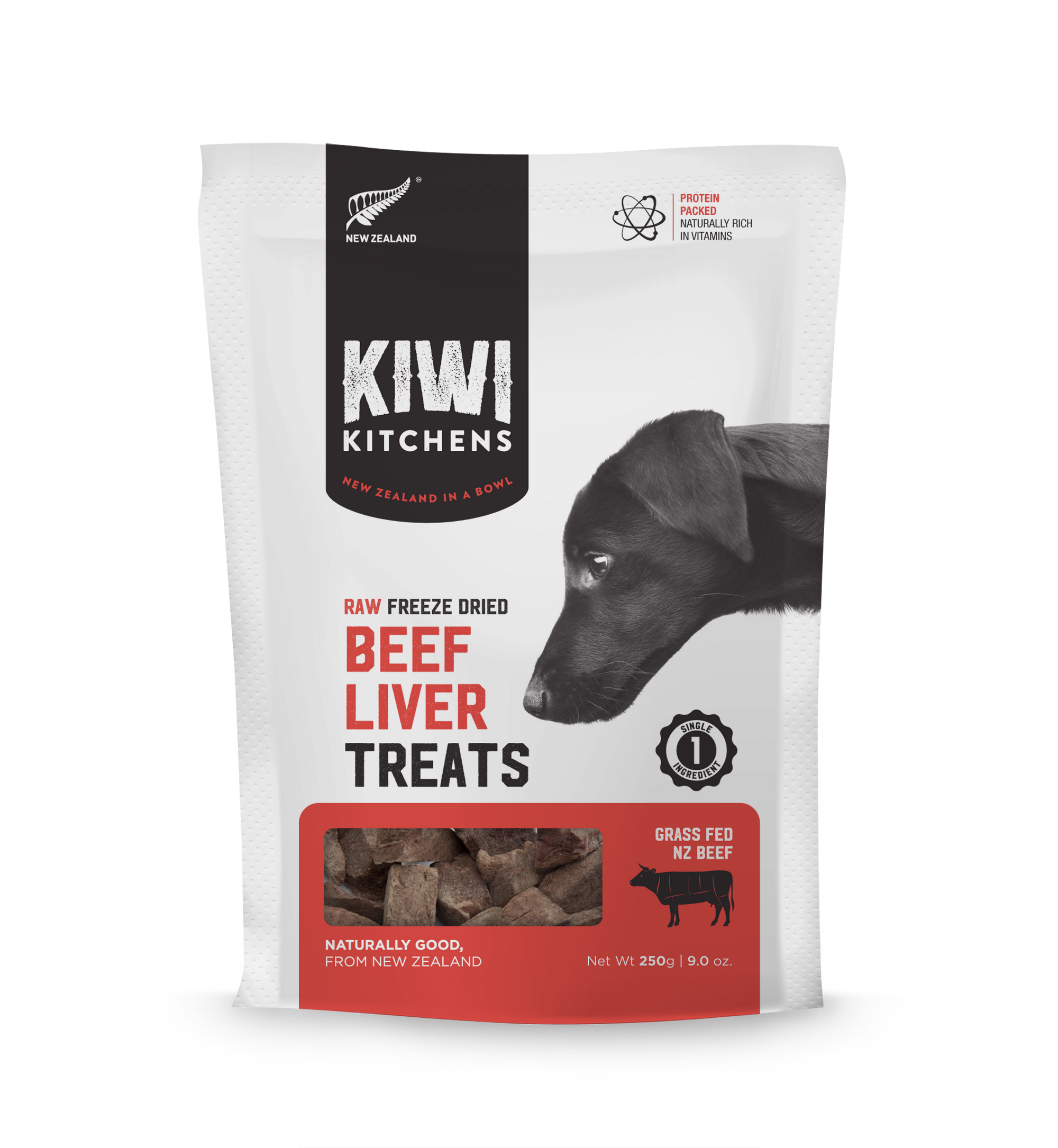 Kiwi Kitchens Freeze Dried Beef Liver Treat 250g - Henlo Pets