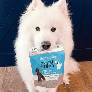 Bell & Bone Lamb, Mint and Manuka Honey Dog Dental Sticks - Henlo Pets