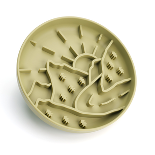 Mountain Trail Slow Feeder Bowl | Henlo Pets