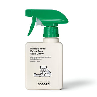 Snooza Plant-Based Extra Sour Stop Chew Spray | Henlo Pets