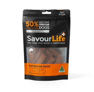 SavourLife Australian Duck Strips Dog Treats 150g