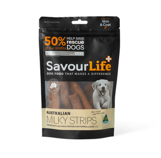 SavourLife Australian Milky Strips Dog Treats 150g