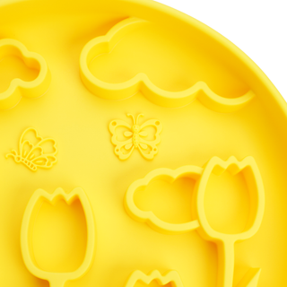 Yellow Tulip Slow Feeder Bowl | Henlo Pets