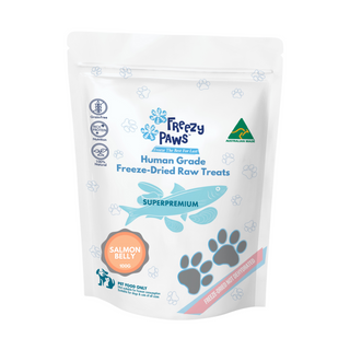 Freezy Paws Freeze Dried Salmon Belly Dog Treats 100g | Henlo Pets