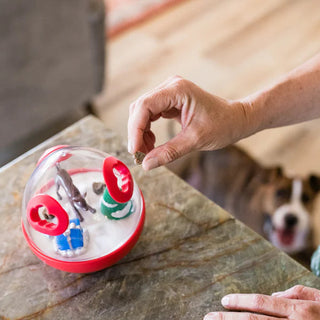 P.L.A.Y. Holiday Wobble Ball 2.0 Enrichment Christmas Edition Dog Toy | Henlo Pets